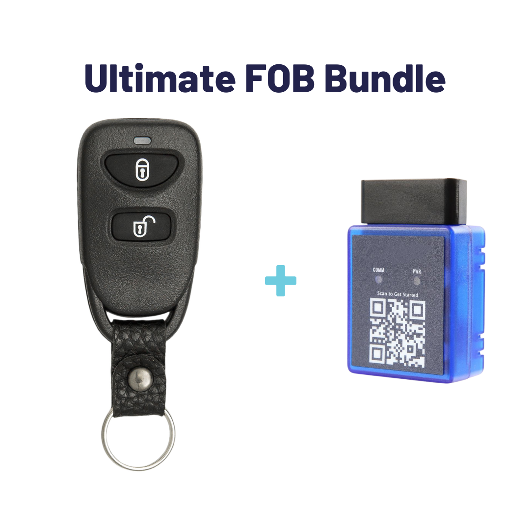 Ultimate Remote FOB Bundle with Programming Tool and Aftermarket 3 Button Remote FOB for Select Hyundai Vehicles (HYUFOB-3B-246-K-UKB)
