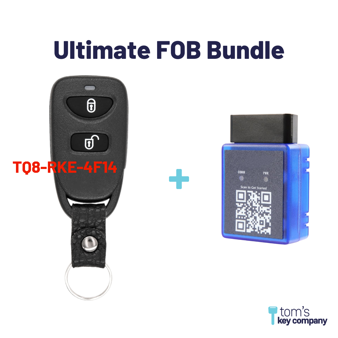 Ultimate Remote FOB Bundle with Programming Tool and Aftermarket 3 Button Remote FOB for Select Hyundai Vehicles (HYUFOB-3B-256-K-UKB)
