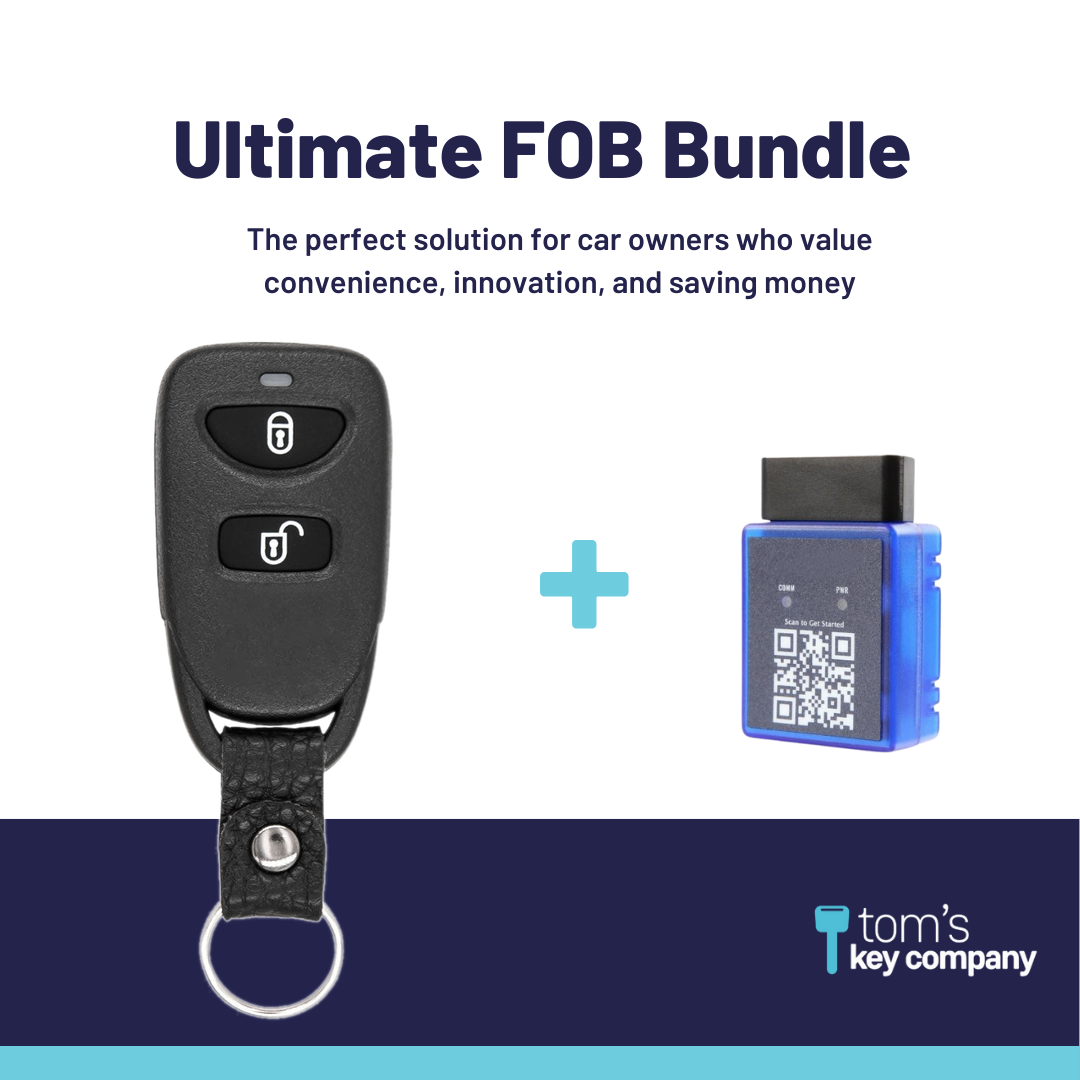 Ultimate Remote FOB Bundle with Programming Tool and Aftermarket 3 Button Remote FOB for Select Hyundai Vehicles (HYUFOB-3B-256-K-UKB)