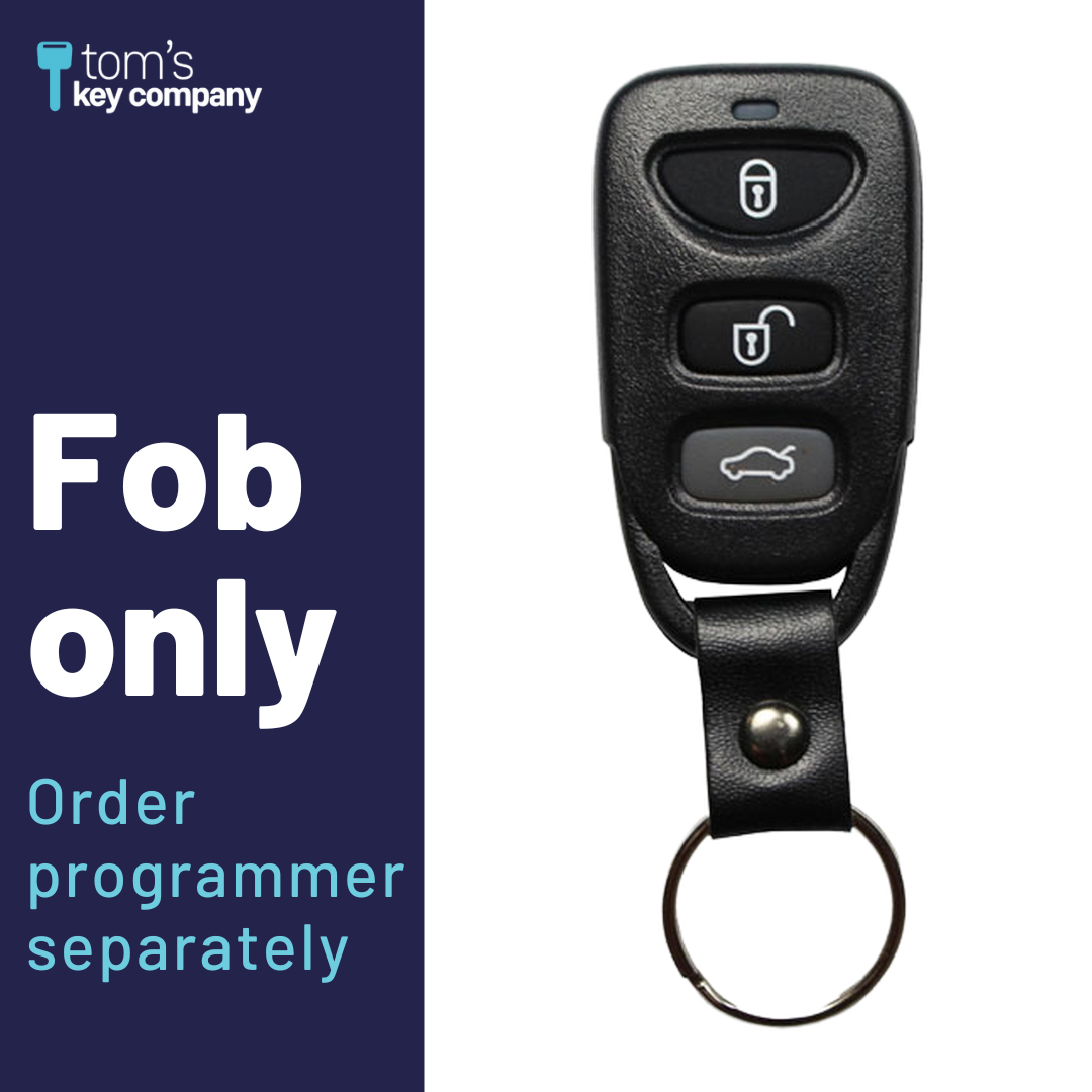 Brand New Aftermarket 4-Button Remote Fob with Lock, Unlock, Trunk, Panic for Select Hyundai Vehicles (HYUFOB-4B-274-K)