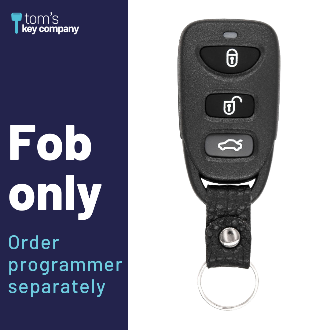 Brand New Aftermarket 4-Button Remote Fob with Lock, Unlock, Hatch, Panic for Select Hyundai Vehicles (HYUFOB-4B-HR-255-K)