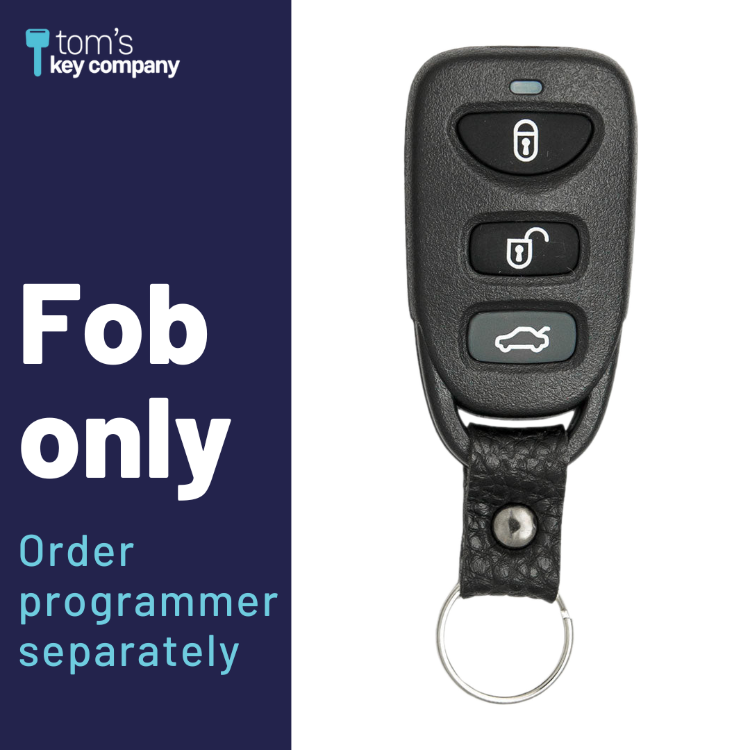 Brand New Aftermarket 4-Button Remote Fob with Lock, Unlock, Trunk Hold, Panic for Select Hyundai and Kia Vehicles (HYUFOB-4B-TR-200-K)