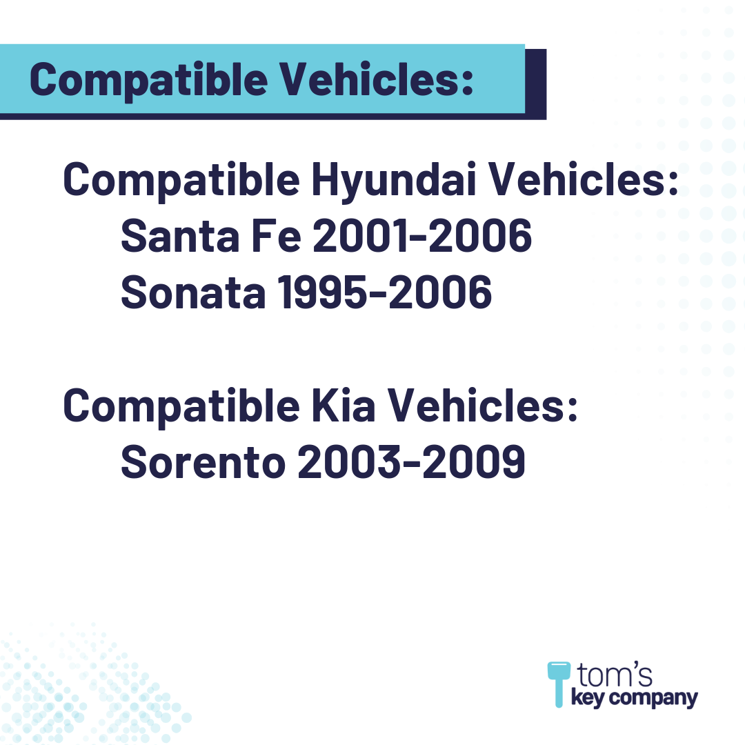 Brand New Aftermarket Key for Select Hyundai and Kia Vehicles (HYUKEY-HY12)