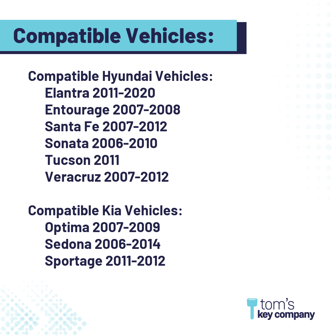 Brand New Aftermarket Key for Select Hyundai and Kia Vehicles (HYUKEY-HY15)