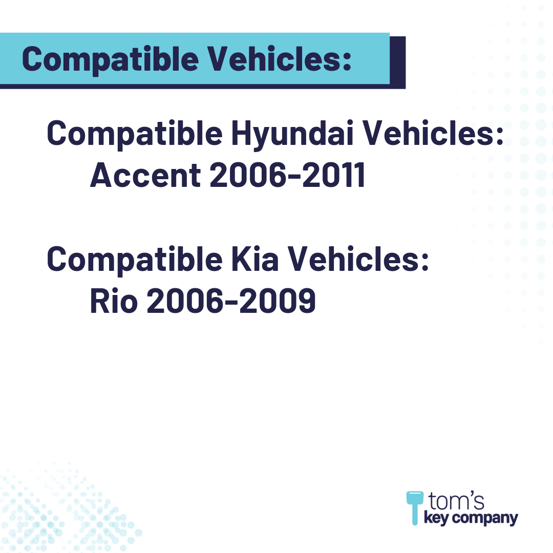 Brand New Aftermarket Key for Select Hyundai and Kia Vehicles (HYUKEY-HY16)