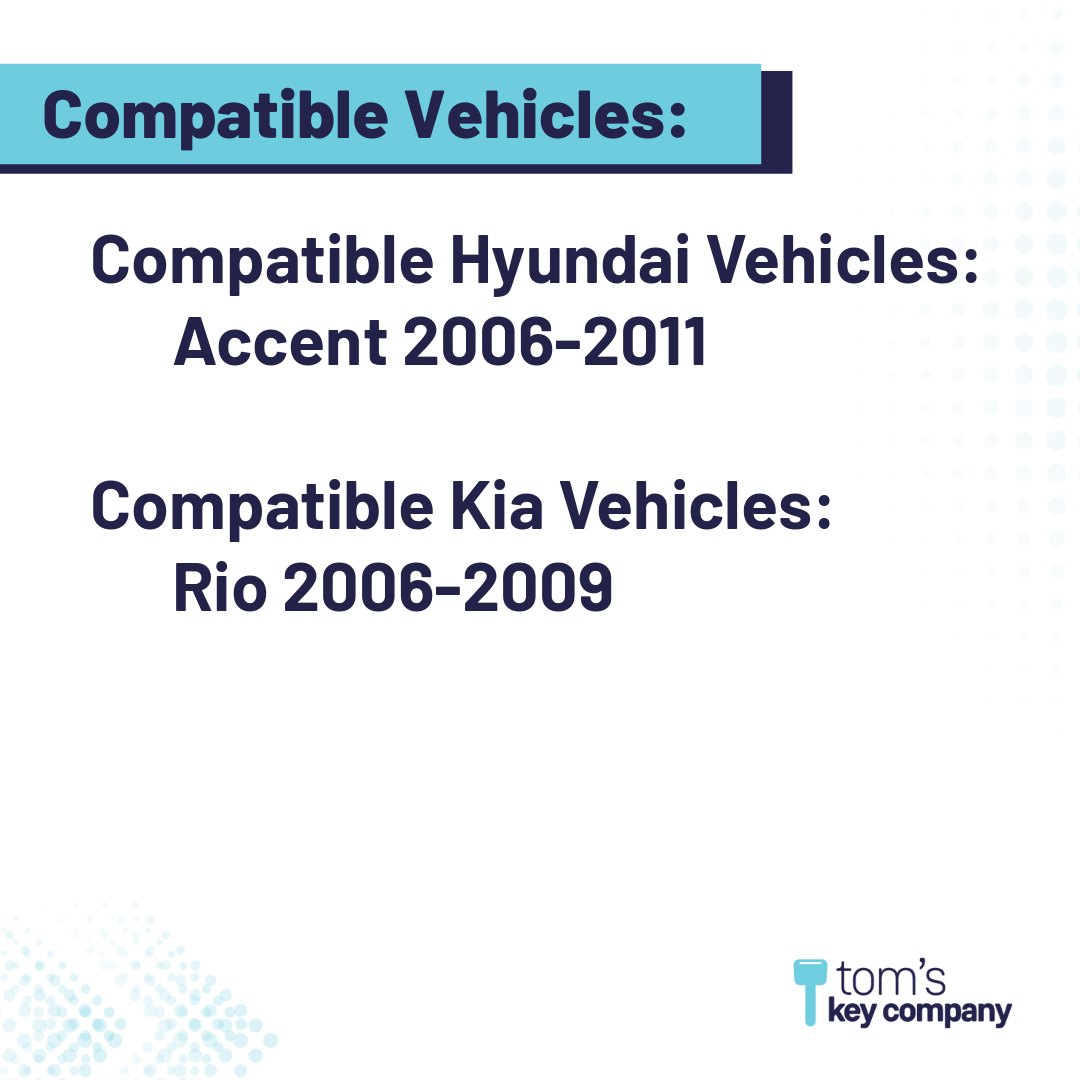 Brand New Aftermarket Key for Select Hyundai and Kia Vehicles (HYUKEY-HY16)