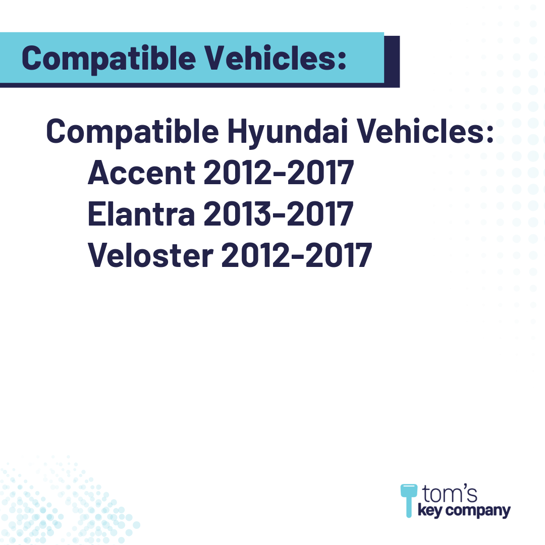 Brand New Aftermarket Key for Select Hyundai Vehicles (HYUKEY-HY18-HS)