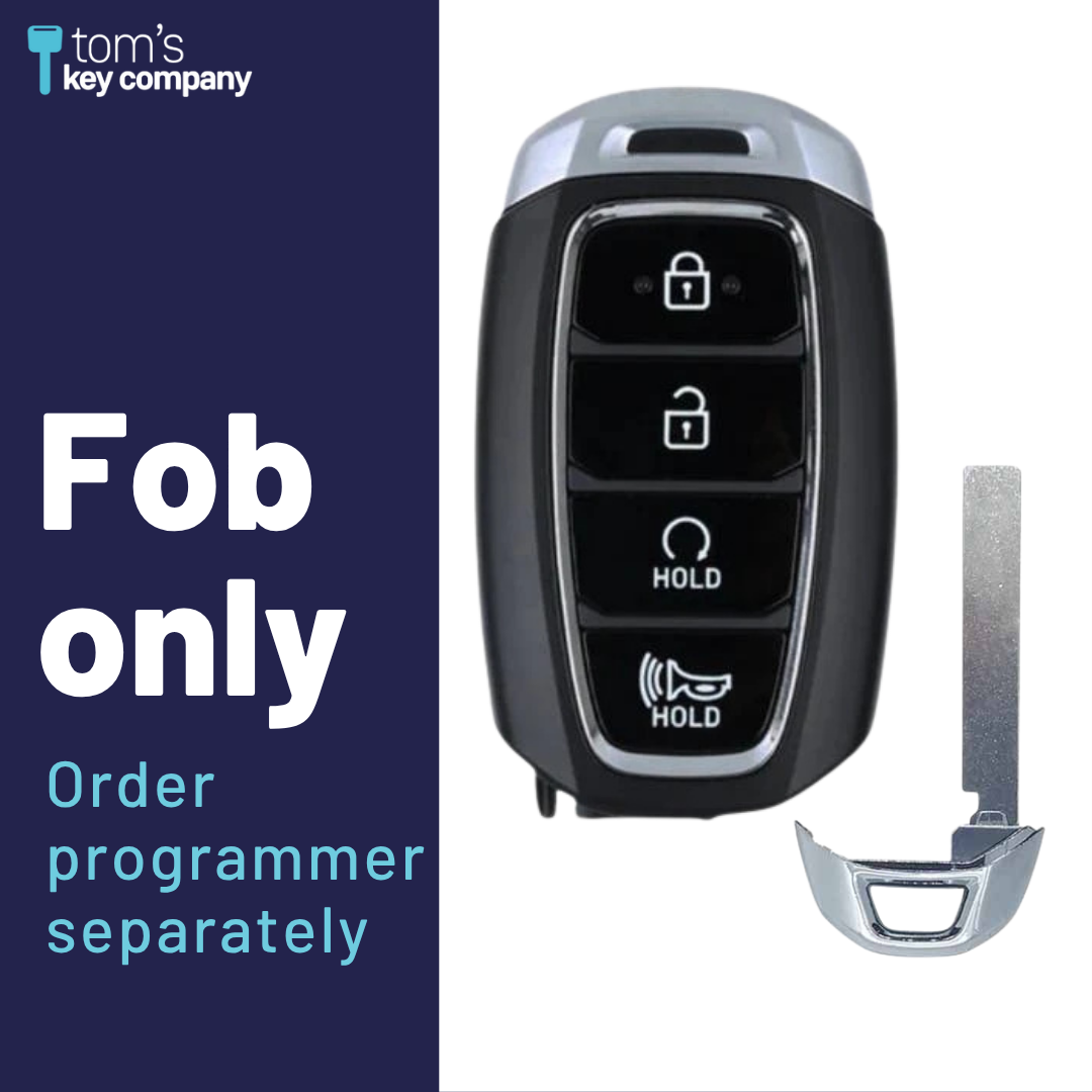 Brand New Aftermarket 4 Button Smart Key w/ Remote Start Feature for Hyundai Kona 2022-2023