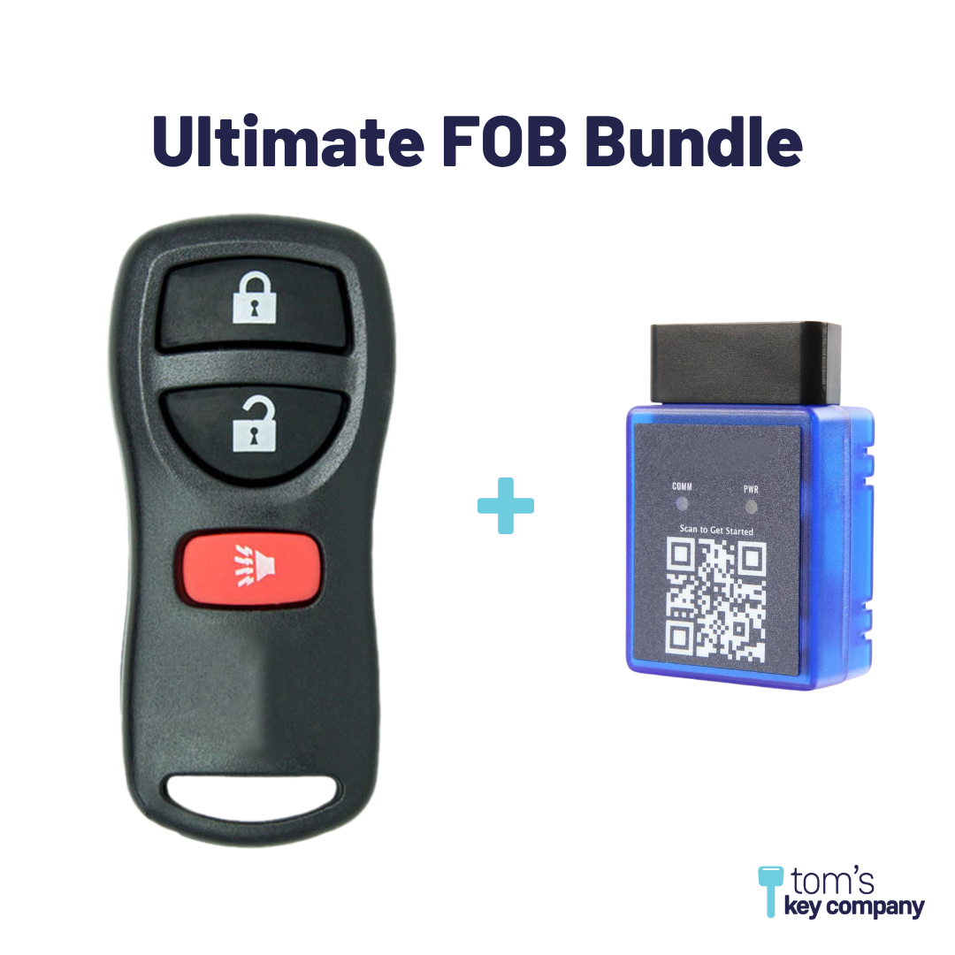 Ultimate Remote FOB Bundle with Programming Tool and Aftermarket 3 Button Remote FOB for Select INFINITI Vehicles (INFFOB-3B-224-K-UKB)