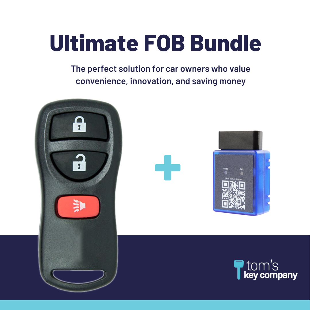 Ultimate Remote FOB Bundle with Programming Tool and Aftermarket 3 Button Remote FOB for Select INFINITI Vehicles (INFFOB-3B-224-K-UKB)
