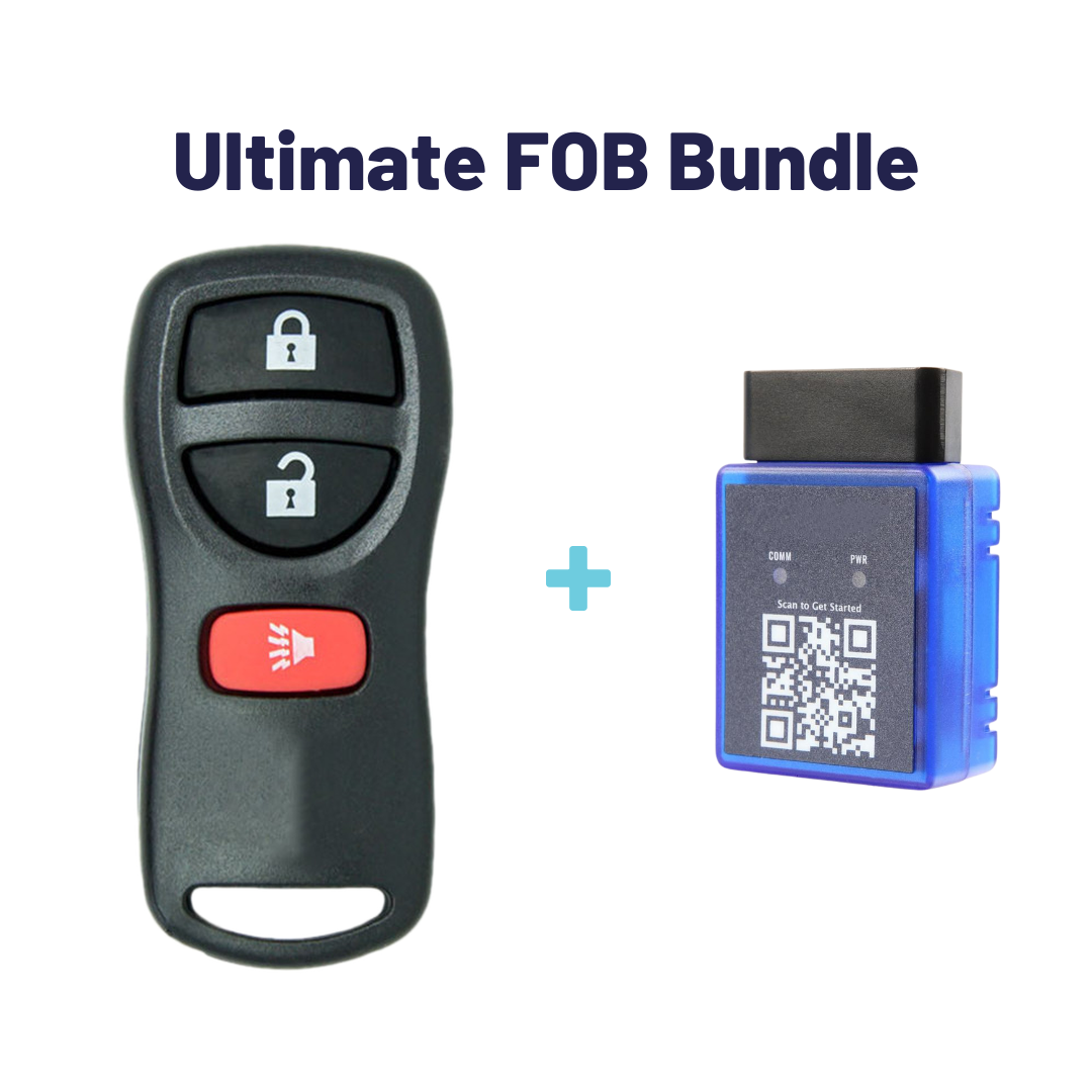 Ultimate Remote FOB Bundle with Programming Tool and Aftermarket 3 Button Remote FOB for Select INFINITI Vehicles (INFFOB-3B-224-K-UKB)