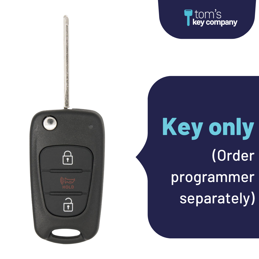 Brand New Aftermarket -Button Remote Key with for Select Kia Vehicles (KIA-3B-1ATX-FLP)