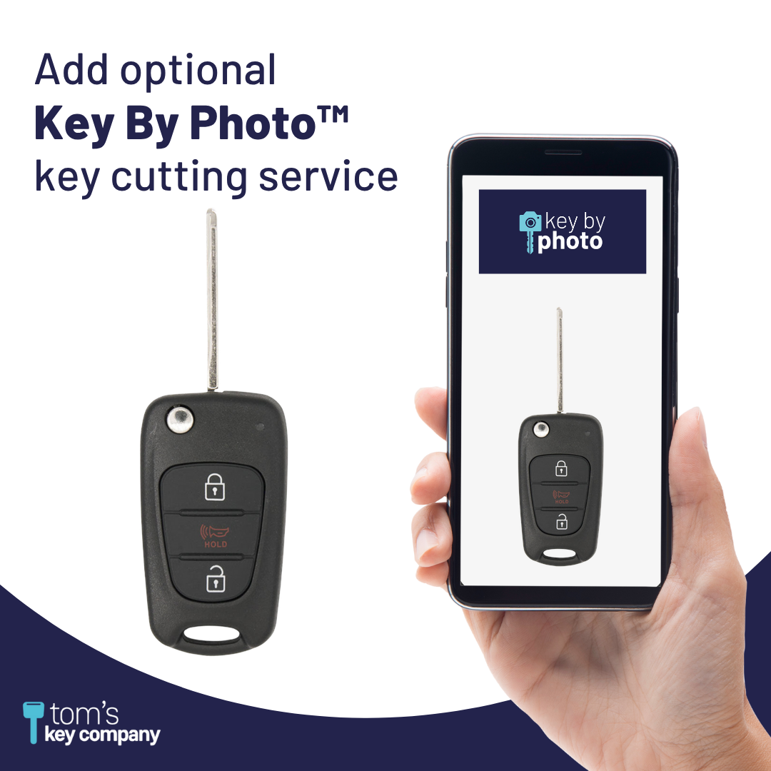Brand New Aftermarket -Button Remote Key with for Select Kia Vehicles (KIA-3B-1ATX-FLP)