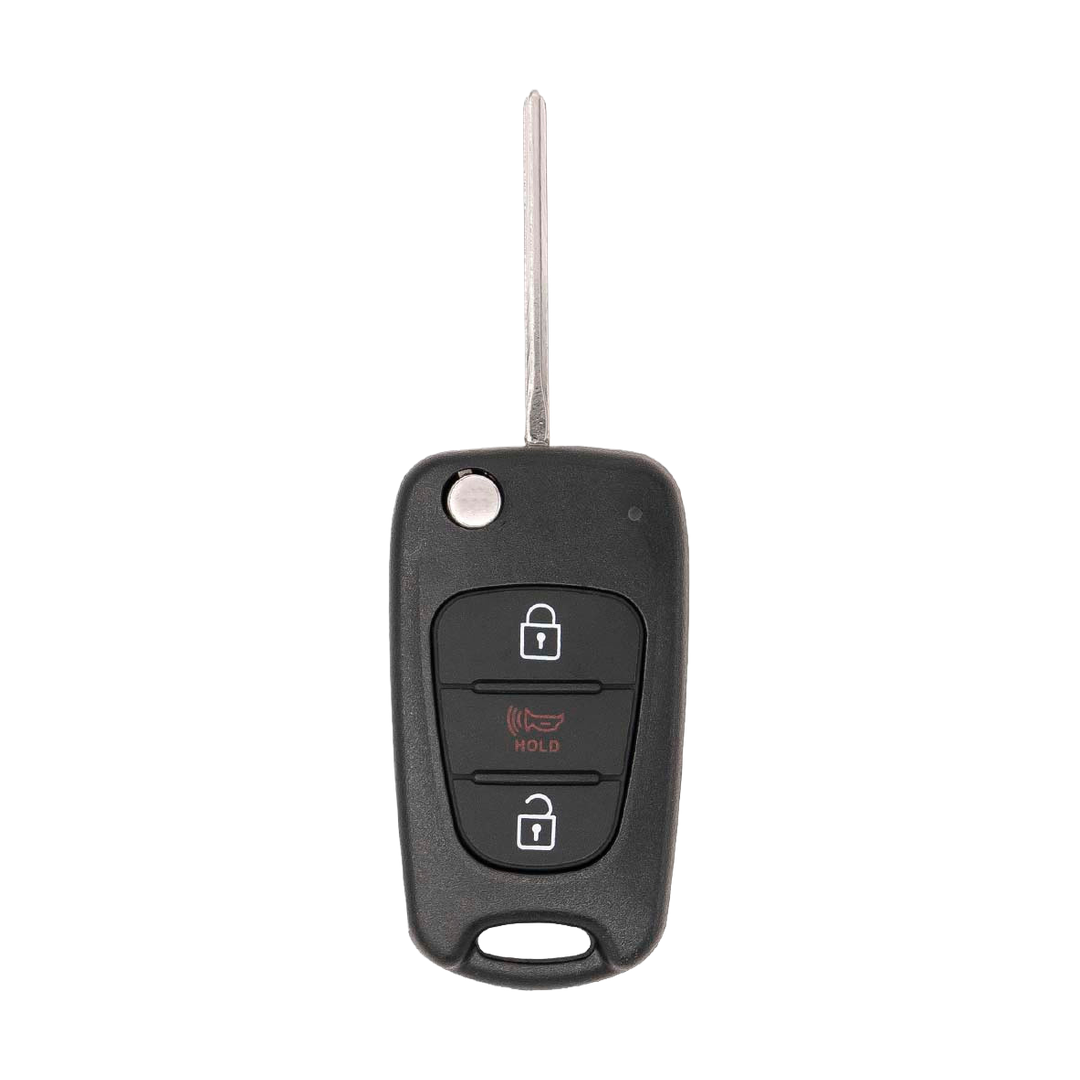 Brand New Aftermarket 3-Button Remote Key with Lock, Unlock, Panic for Select Kia Vehicles (KIACK-3B-146-K)