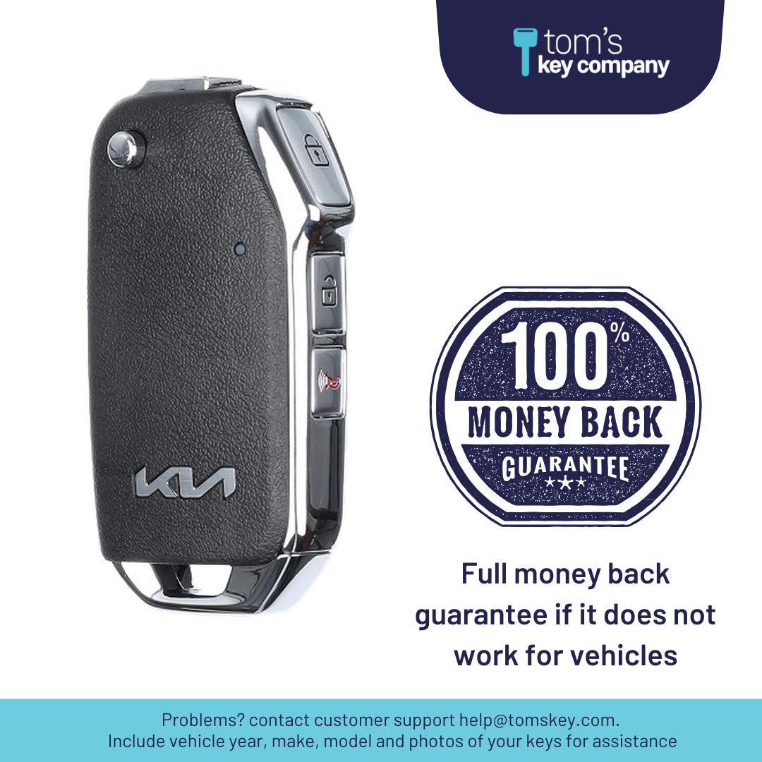 Ultimate Remote Key Bundle with Programming Tool, Aftermarket 3-Button Remote Key and Key By Photo for Select Kia Vehicles (KIAFLP-3B-237-REF-K-UKB)
