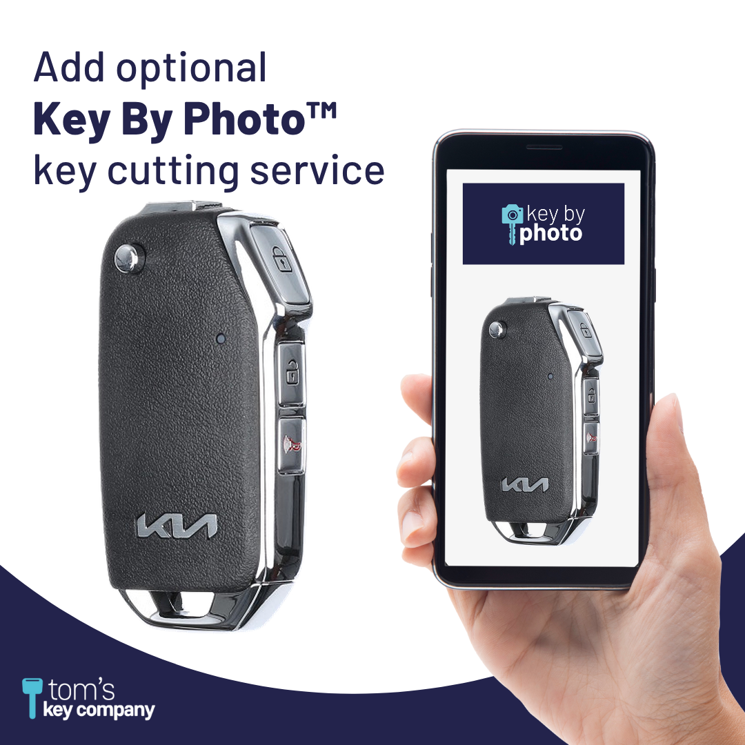 Brand New Aftermarket 3-Button Remote Key with Lock, Unlock, Panic for Select Kia Vehicles (KIAFLP-3B-237-REF-K)