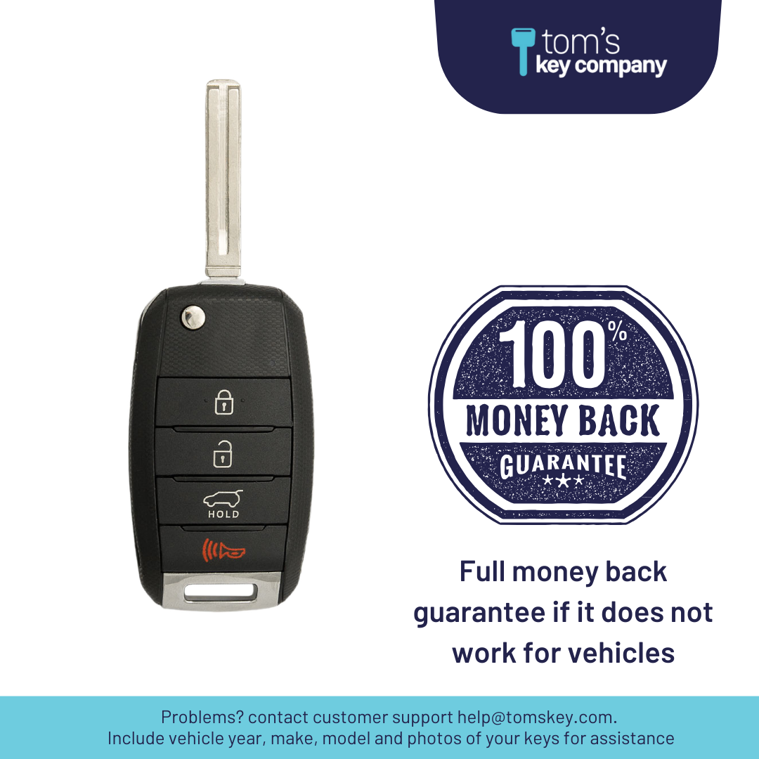 Ultimate Remote Key Bundle with Programming Tool, Aftermarket 4-Button Remote Key and Key By Photo for Select Kia Vehicles (KIAFLP-4B-TR-147-K-UKB)