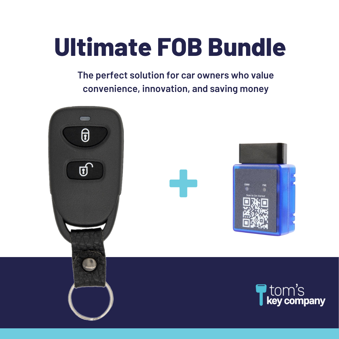 Ultimate Remote FOB Bundle with Programming Tool and Aftermarket 3 Button Remote FOB for Select Kia Vehicles (KIAFOB-3B-127-K-UKB)