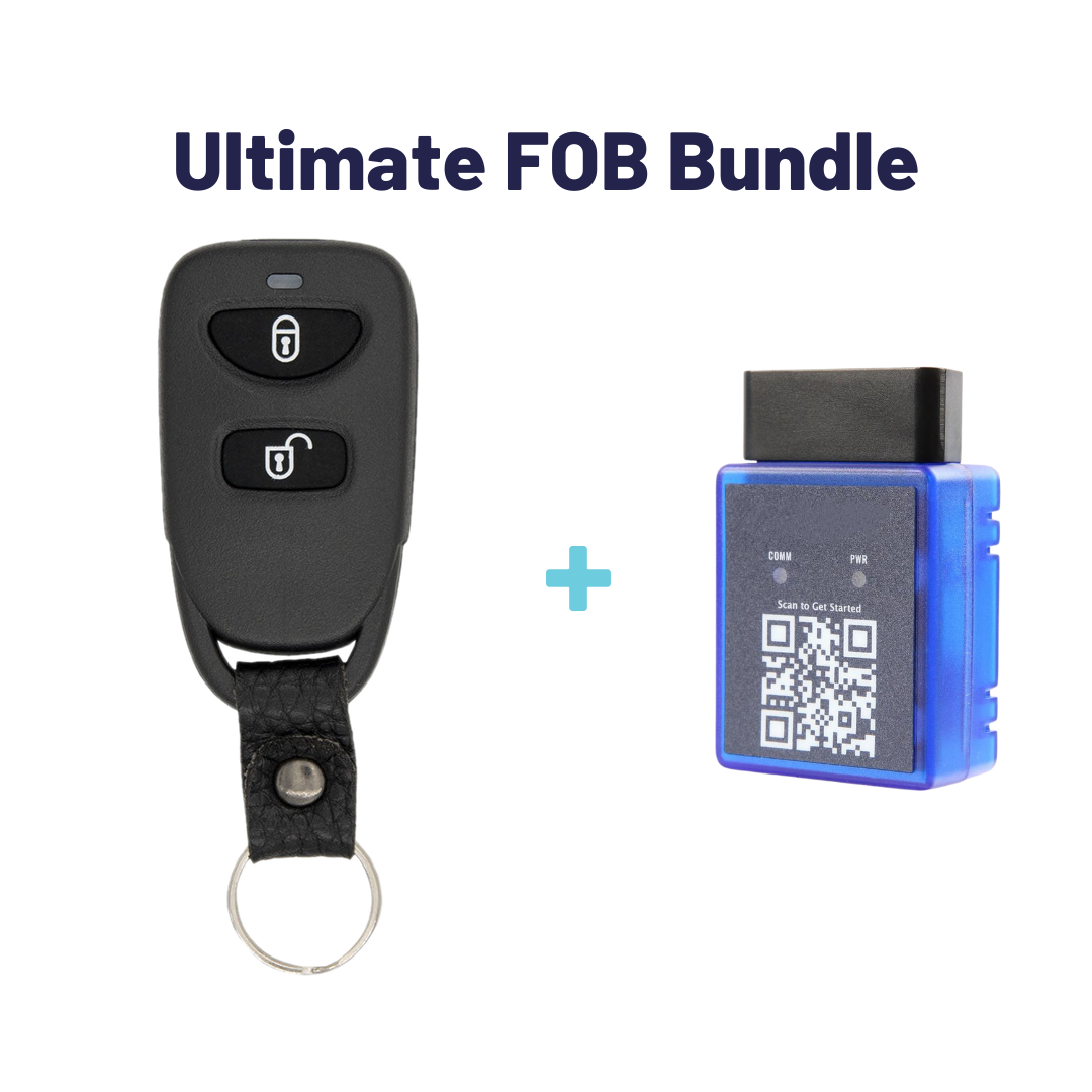 Ultimate Remote FOB Bundle with Programming Tool and Aftermarket 3 Button Remote FOB for Select Kia Vehicles (KIAFOB-3B-127-K-UKB)