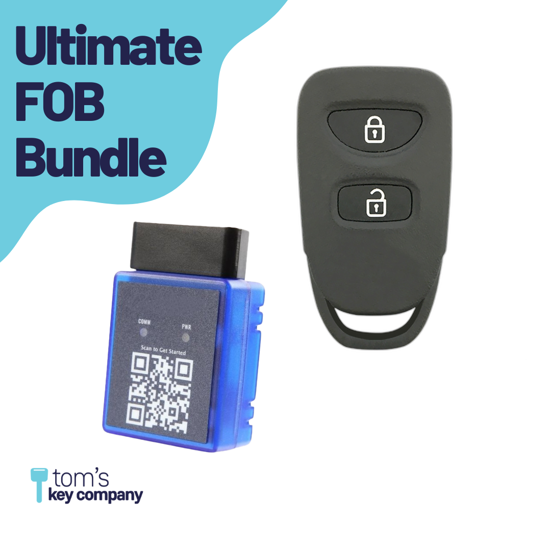 Ultimate Remote FOB Bundle with Programming Tool and Refurbished 3 Button Remote FOB for Select Kia Vehicles (KIAFOB-3B-133-RC-K-UKB)