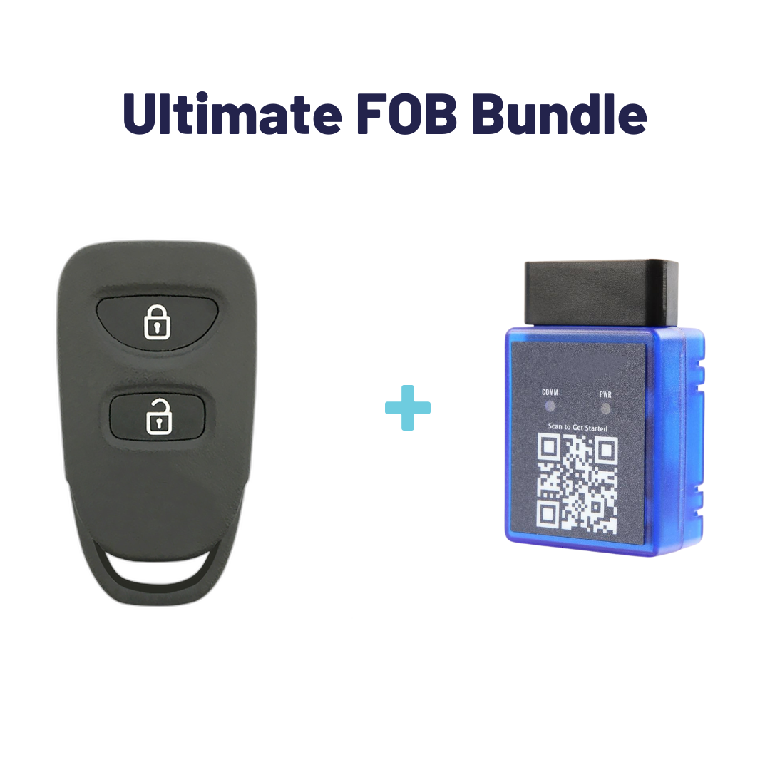 Ultimate Remote FOB Bundle with Programming Tool and Refurbished 3 Button Remote FOB for Select Kia Vehicles (KIAFOB-3B-133-RC-K-UKB)