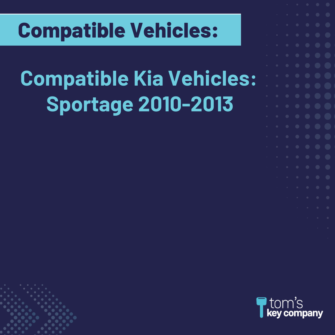 Brand New Aftermarket 3-Button Remote Fob with Lock, Unlock, Panic for Select Kia Vehicles (KIAFOB-3B-133-RC-K)