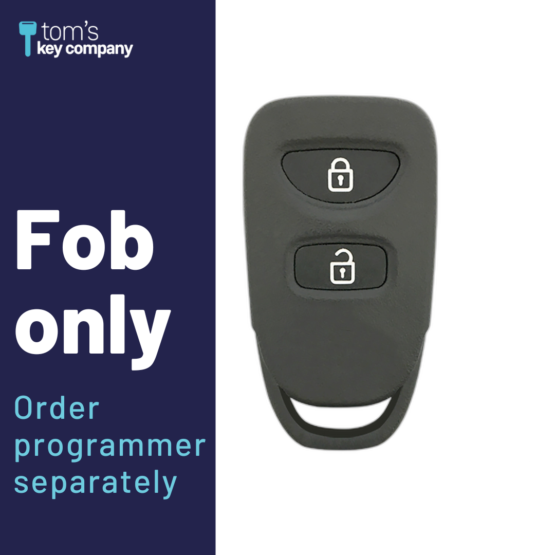 Brand New Aftermarket 3-Button Remote Fob with Lock, Unlock, Panic for Select Kia Vehicles (KIAFOB-3B-133-RC-K)