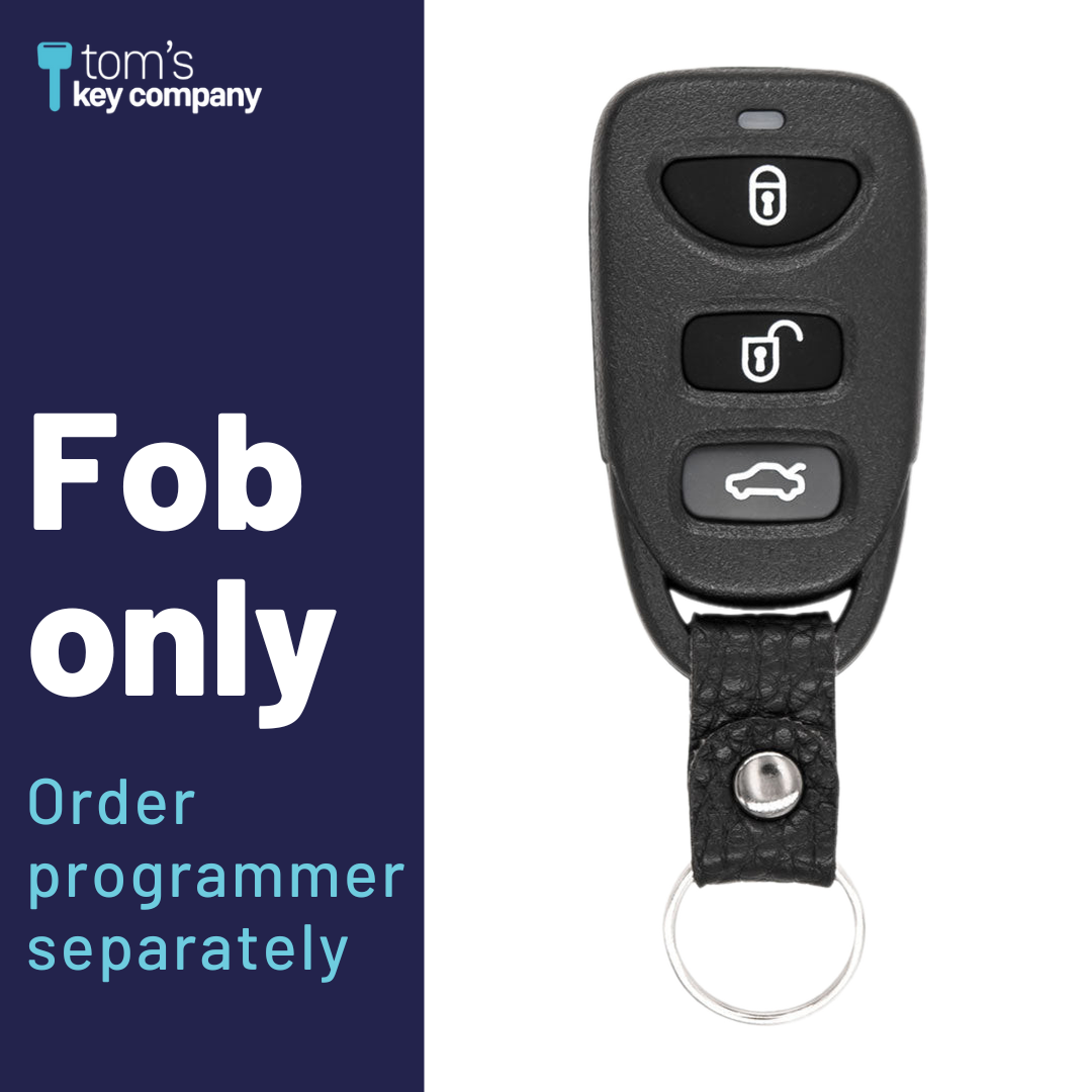 Brand New Aftermarket 4-Button Remote Fob with Lock, Unlock, Hatch, Panic for Select Kia Vehicles (KIAFOB-4B-HR-154-K)