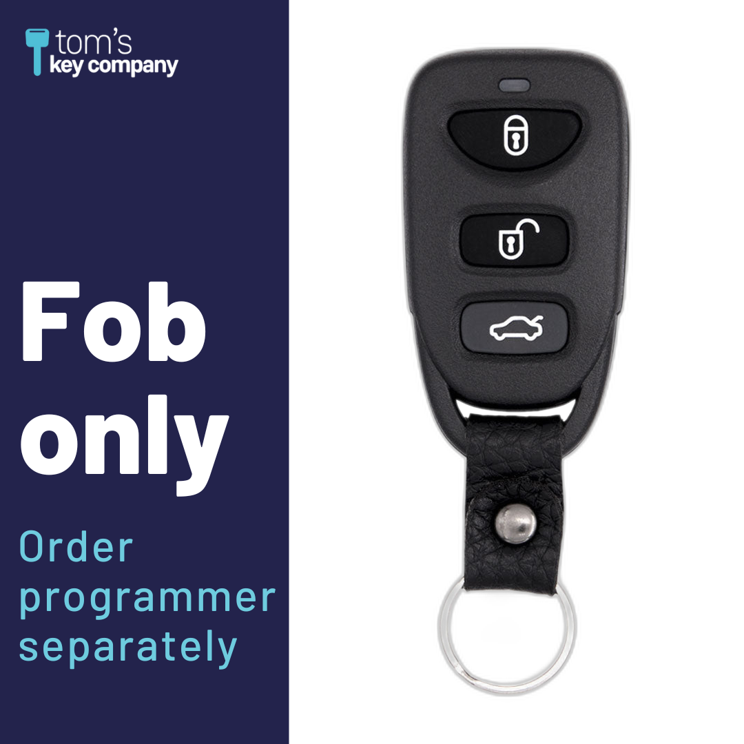 Brand New Aftermarket 4-Button Remote Fob with Lock, Unlock, Trunk Hold, Panic for Select Kia Vehicles (KIAFOB-4B-TR-136-K)