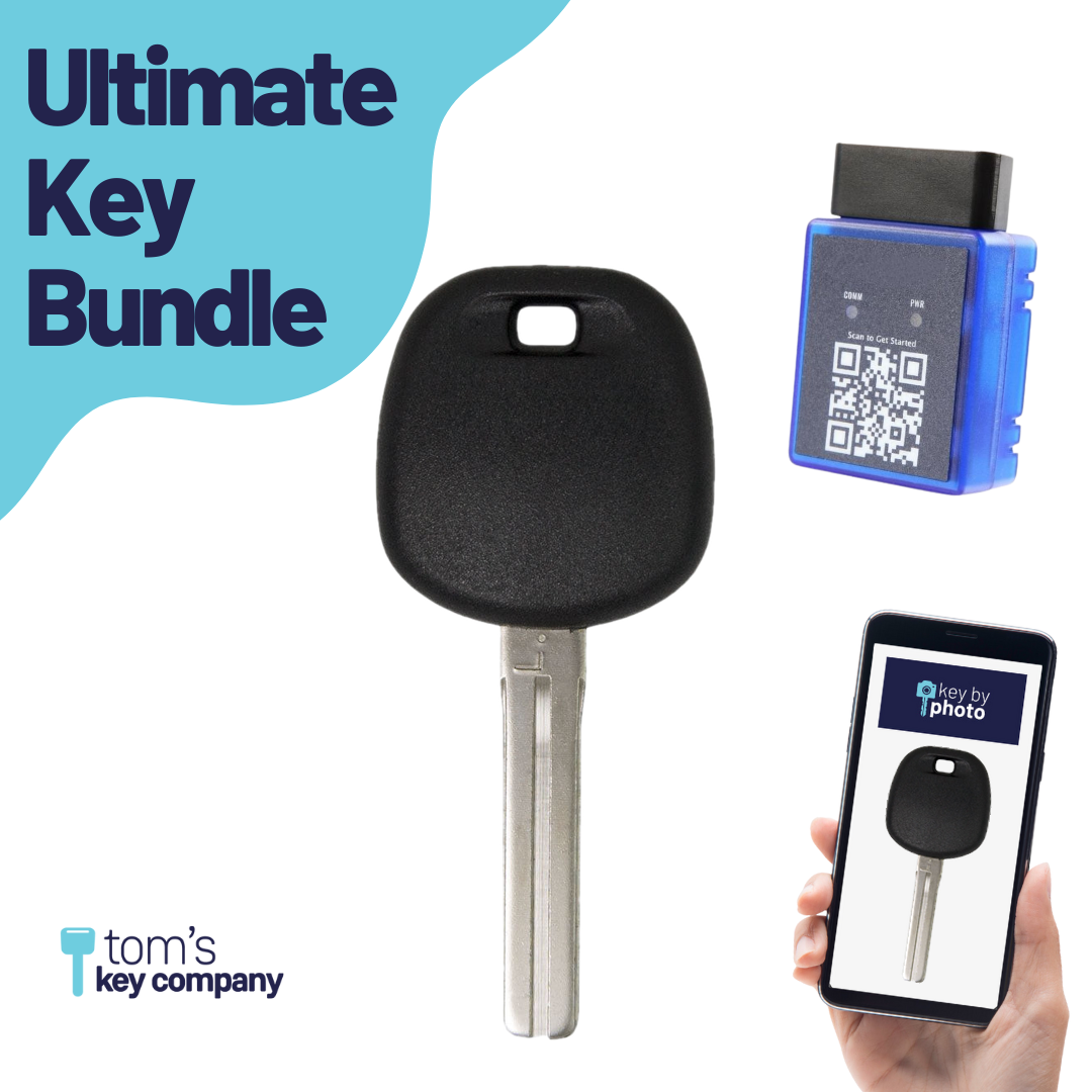 Ultimate Key Bundle with Programming Tool, Aftermarket Transponder Key and Key By Photo for Select Lexus Vehicles (LEX-KEY-4D68-UKB)