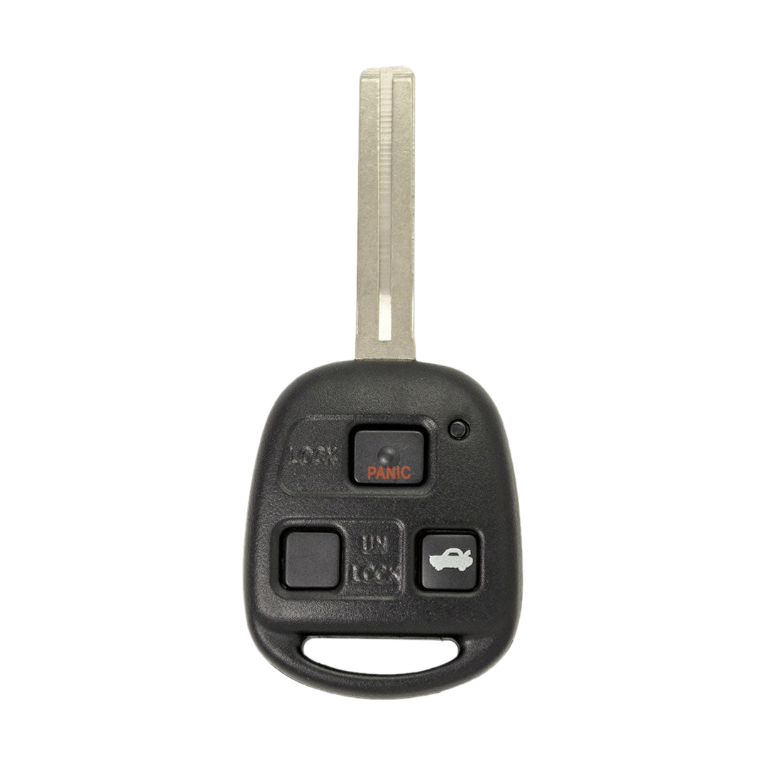 Brand New Aftermarket 3-Button Remote Key with Lock, Unlock, Trunk for Select Lexus Vehicles (LEXCK-3B-06-K)