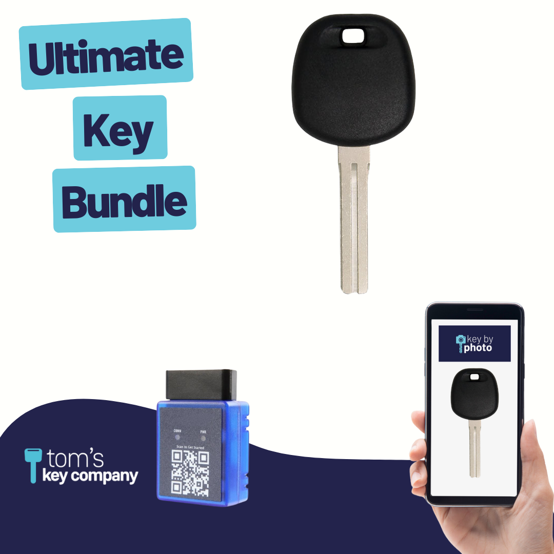 Ultimate Key Bundle with Programming Tool, Aftermarket Transponder Key and Key By Photo for Select Lexus Vehicles (LEXKEY-BT4-K-UKB)
