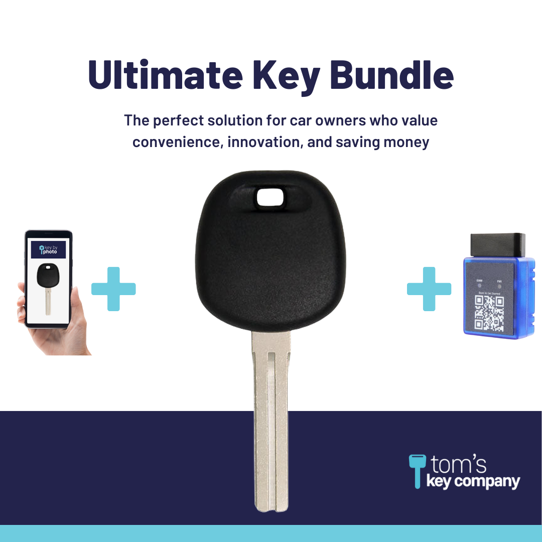 Ultimate Key Bundle with Programming Tool, Aftermarket Transponder Key and Key By Photo for Select Lexus Vehicles (LEXKEY-BT4-K-UKB)
