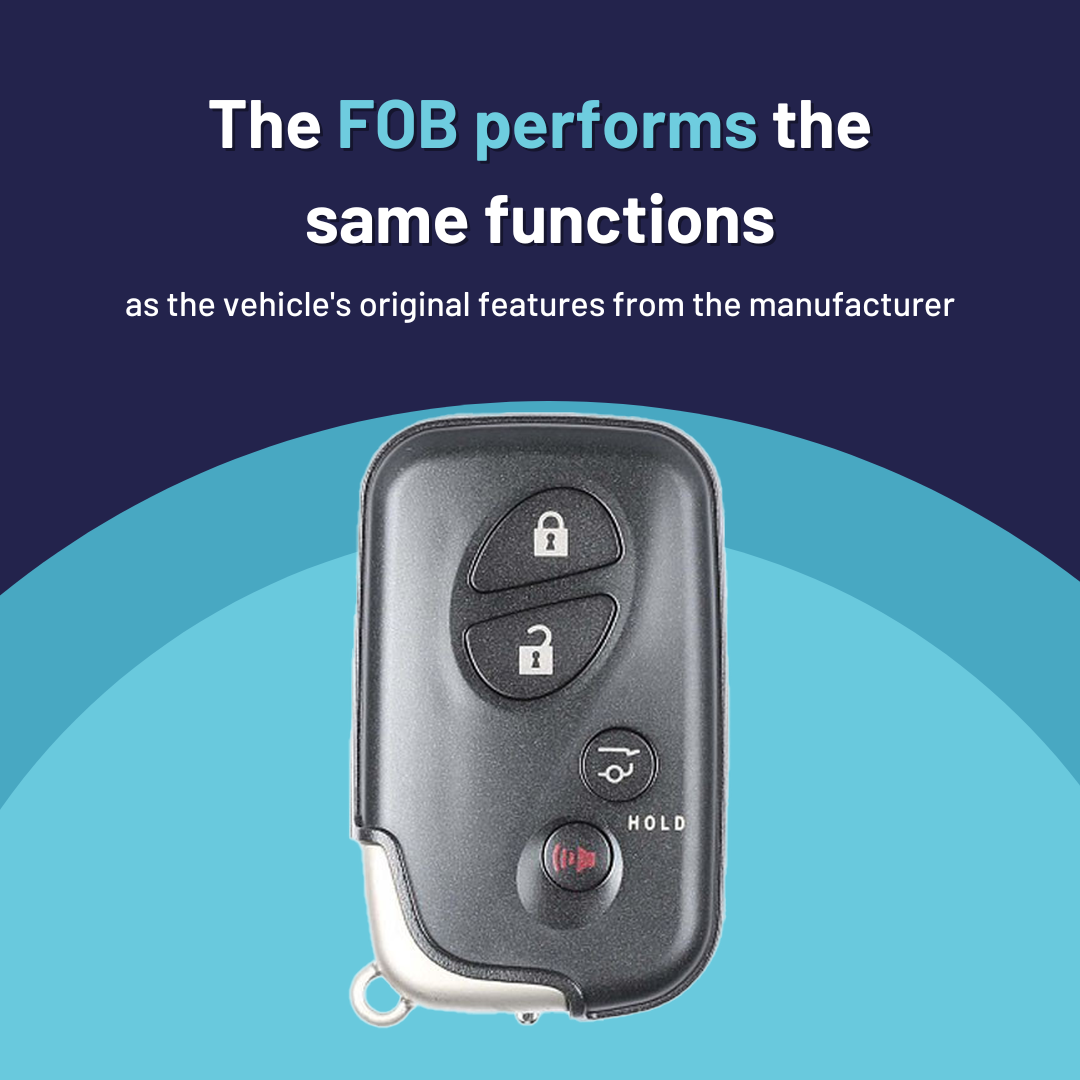 Ultimate Smart Key Bundle with Programming Tool, Refurbished 4-Button Smart Key Fob and Key By Photo for Select Lexus Vehicles (LEXSK-4B-HR-41-K-UKB)