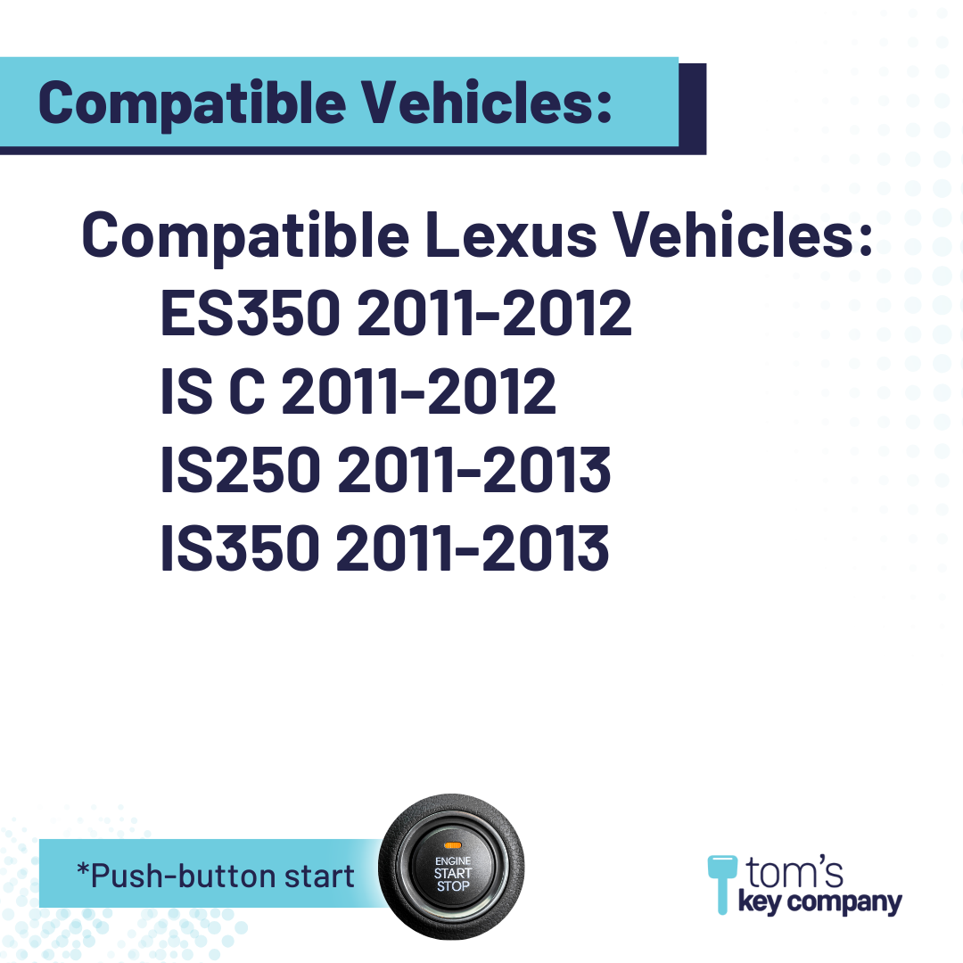 Ultimate Smart Key Bundle with Programming Tool, Refurbished 4-Button Smart Key Fob and Key By Photo for Select Lexus Vehicles (LEXSK-4B-TR-32-REF-K-UKB)