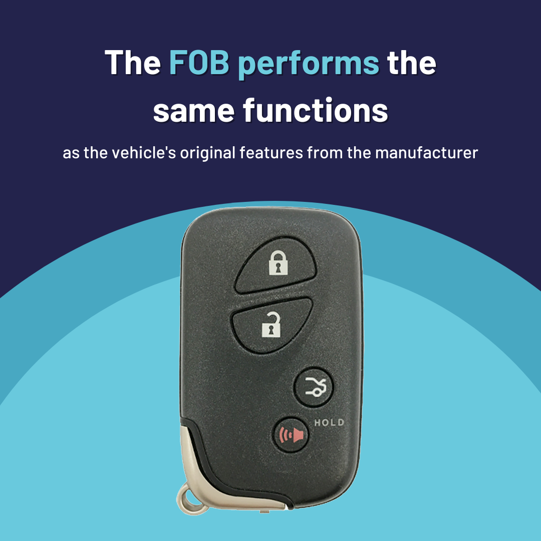 Ultimate Smart Key Bundle with Programming Tool, Refurbished 4-Button Smart Key Fob and Key By Photo for Select Lexus Vehicles (LEXSK-4B-TR-32-REF-K-UKB)