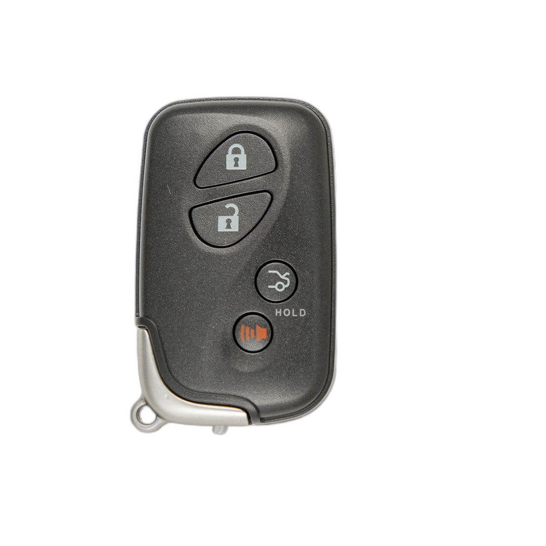 Brand New Aftermarket 4-Button Smart Key Fob with Lock, Unlock, Trunk, Panic for Select Lexus Vehicles (LEXSK-4B-TR-33-K)