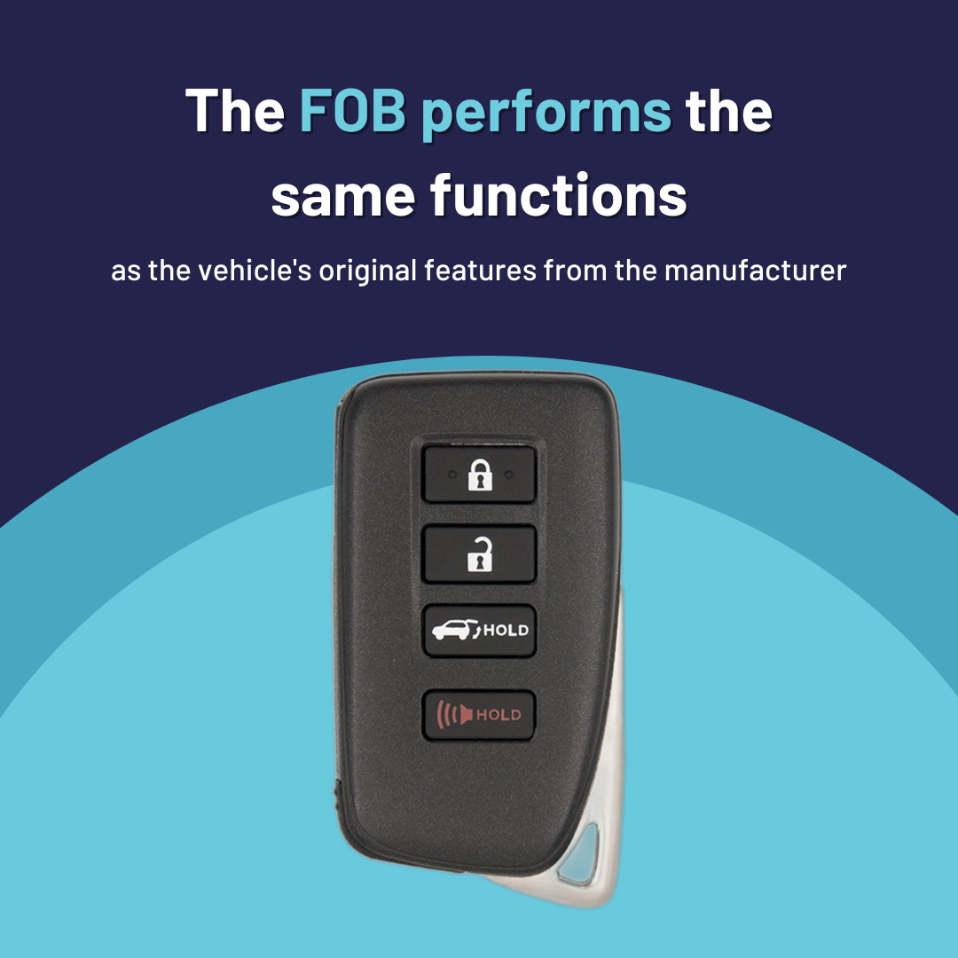 Ultimate Smart Key Bundle with Programming Tool, Refurbished 4-Button Smart Key Fob and Key By Photo for Select Lexus Vehicles (LEXSK-4B-TR-43-K-UKB)