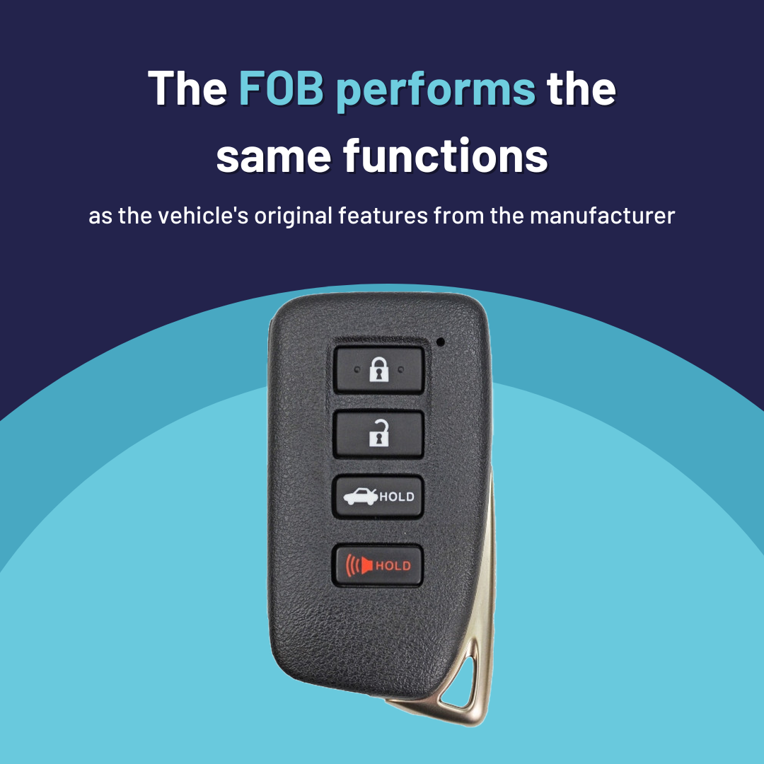 Ultimate Smart Key Bundle with Programming Tool, Refurbished 4-Button Smart Key Fob and Key By Photo for Select Lexus Vehicles (LEXSK-4B-TR-47-REF-K-UKB)