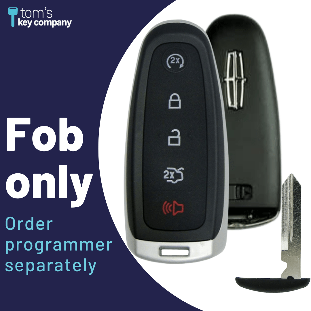 Lincoln 5-Button OEM Smart Key with Remote Start and Trunk Release (LINCPSK-5B-TRS-OEM-PDL)