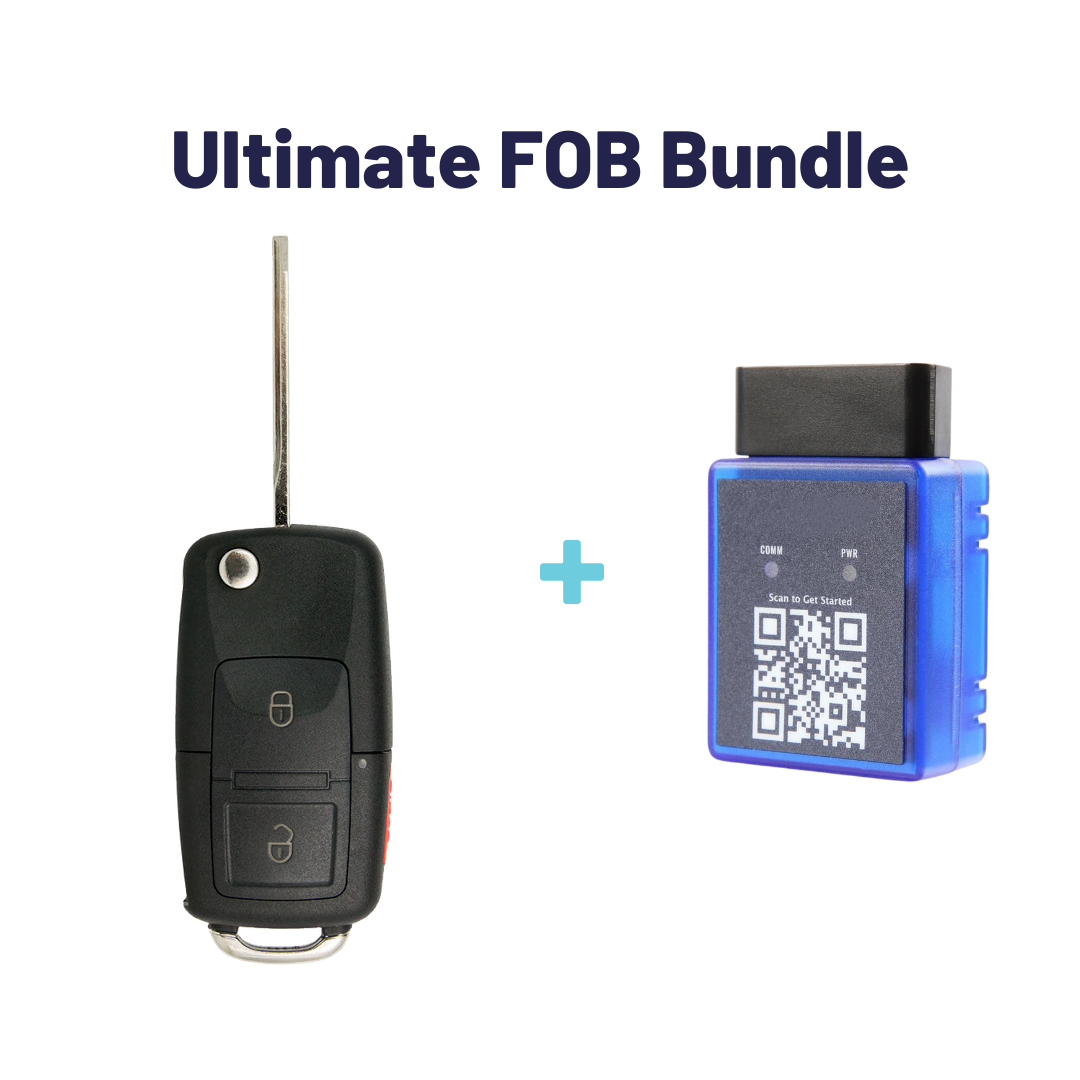 Ultimate Remote FOB Bundle with Programming Tool and Aftermarket 3 Button Remote FOB for Select Lincoln Vehicles (LINFLP-3B-760-K-UKB)