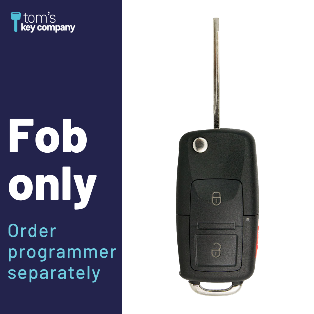 Brand New Aftermarket 3-Button Remote Fob with Lock, Unlock, Panic for Select Lincoln Vehicles (LINFLP-3B-760-K)