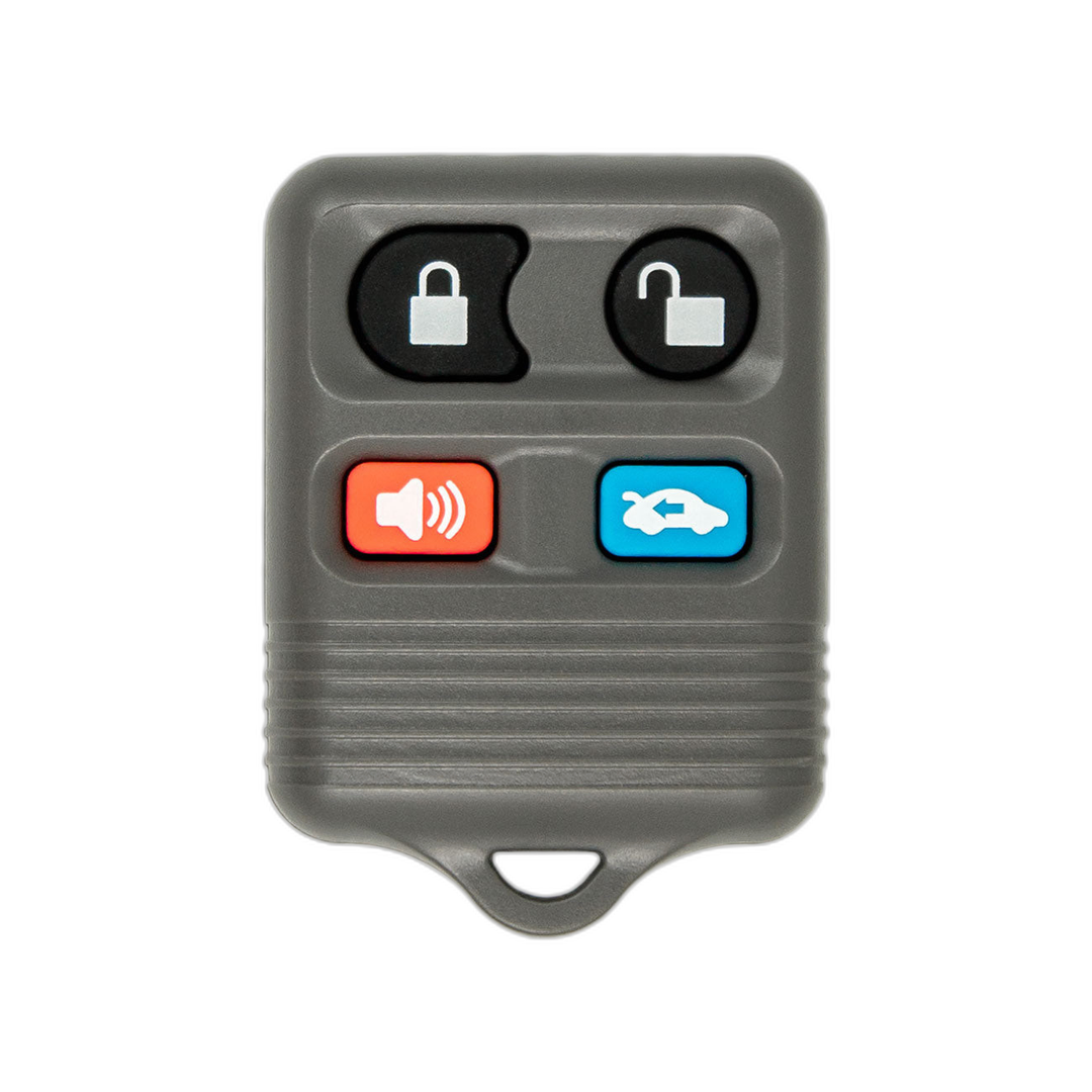 Brand New Aftermarket 4-Button Remote Fob with Lock, Unlock, Trunk, Panic for Select Lincoln and Mercury Vehicles (LINFOB-4B-TR-748-K)