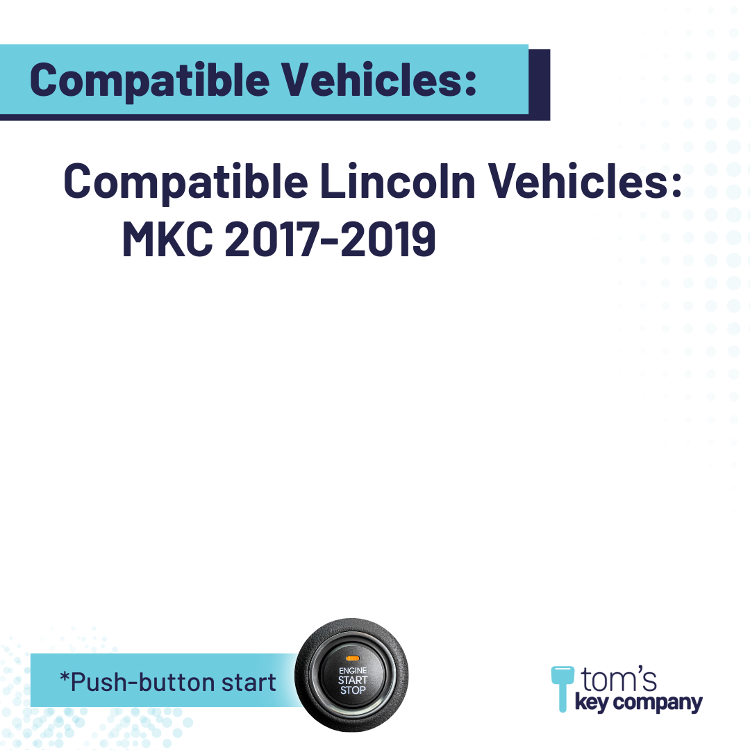 Ultimate Smart Key Bundle with Programming Tool, Refurbished 4-Button Smart Key Fob and Key By Photo for Select Lincoln Vehicles (LINSK-4B-RS-R8155-REF-K-UKB)