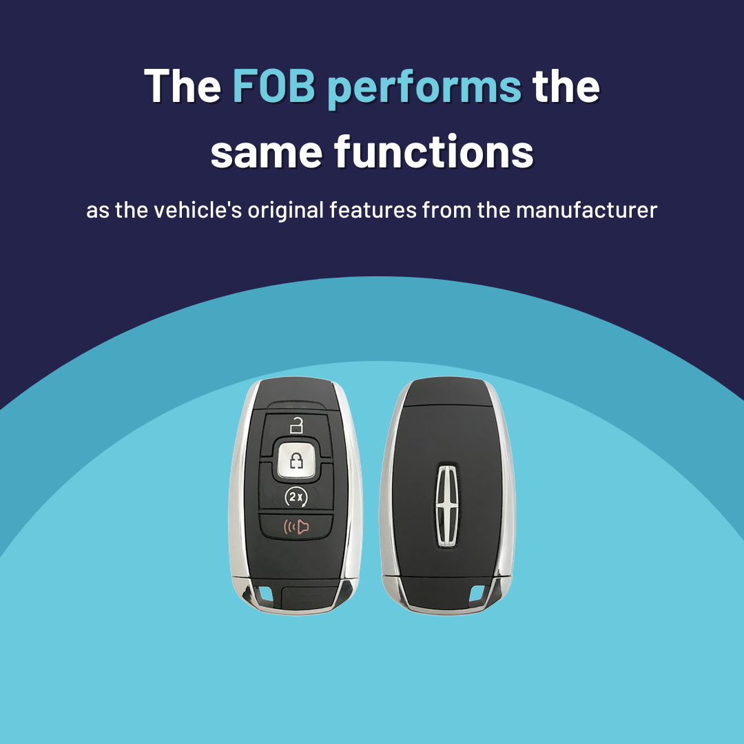 Ultimate Smart Key Bundle with Programming Tool, Refurbished 4-Button Smart Key Fob and Key By Photo for Select Lincoln Vehicles (LINSK-4B-RS-R8155-REF-K-UKB)