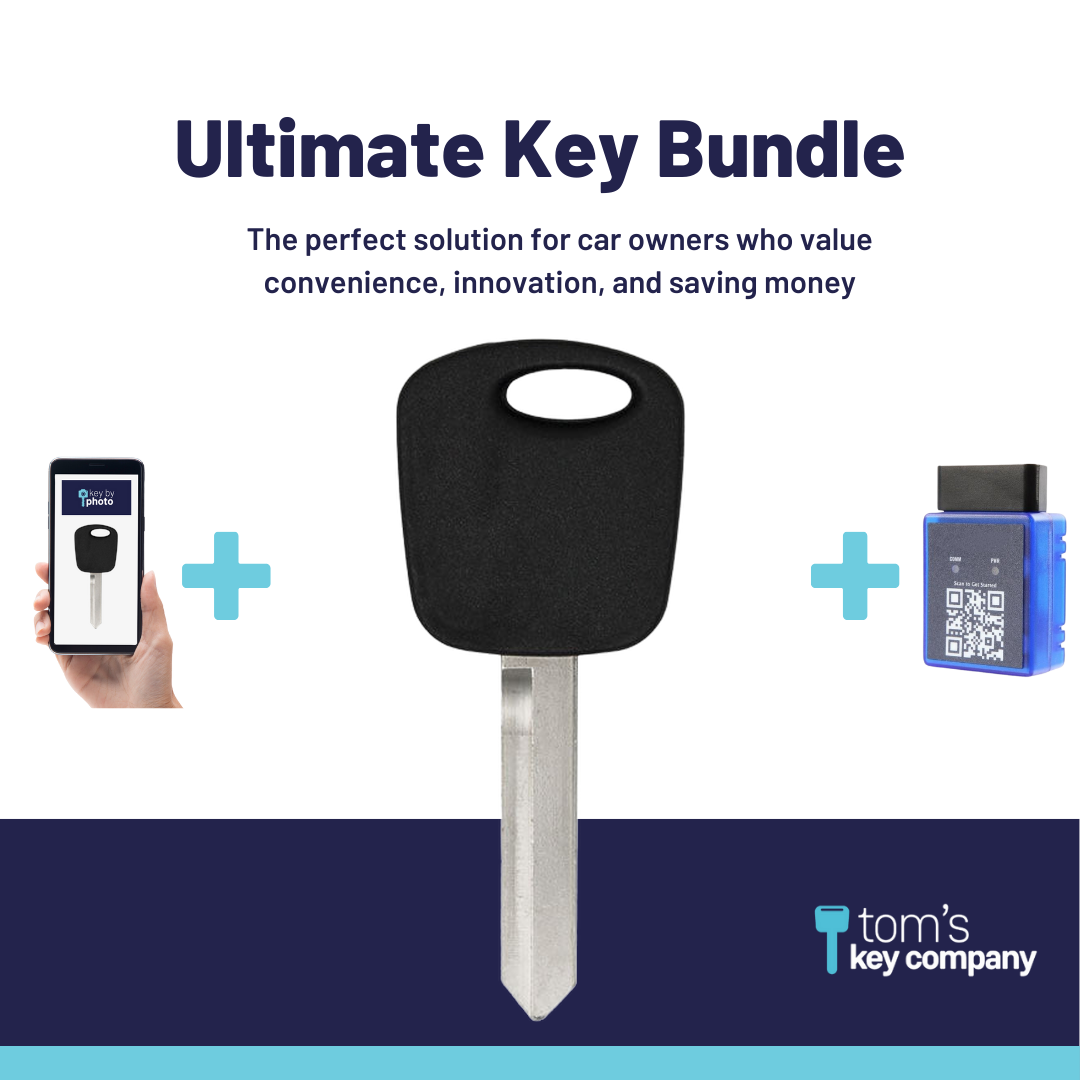 Ultimate Key Bundle with Programming Tool, Aftermarket Transponder Key and Key By Photo for Select Mercury Vehicles (MERKEY-3PT-K-UKB)