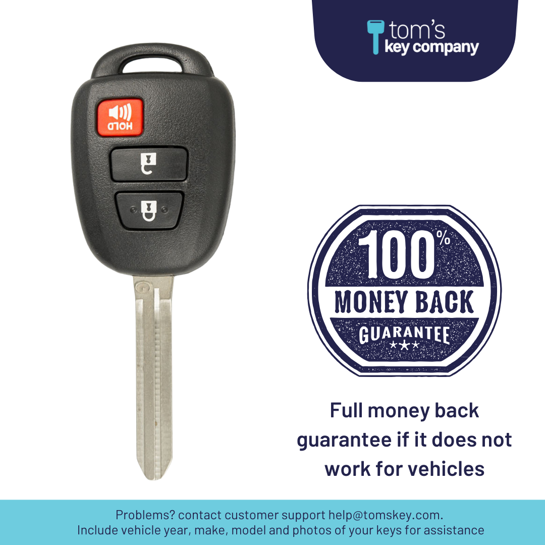 Brand New Aftermarket 3 Button Remote Key "G" Chip for Select Scion Vehicles (MOZB52TH-3B-G)