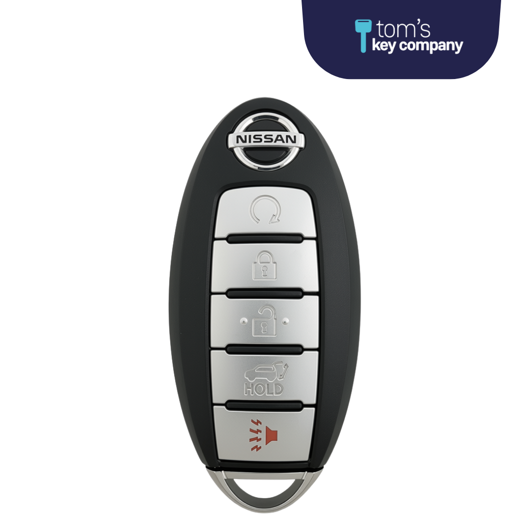 Like New Refurbished OEM 5 Button Smart Key with Hatch Release & Remote Start for Select Nissan Rogue Vehicles