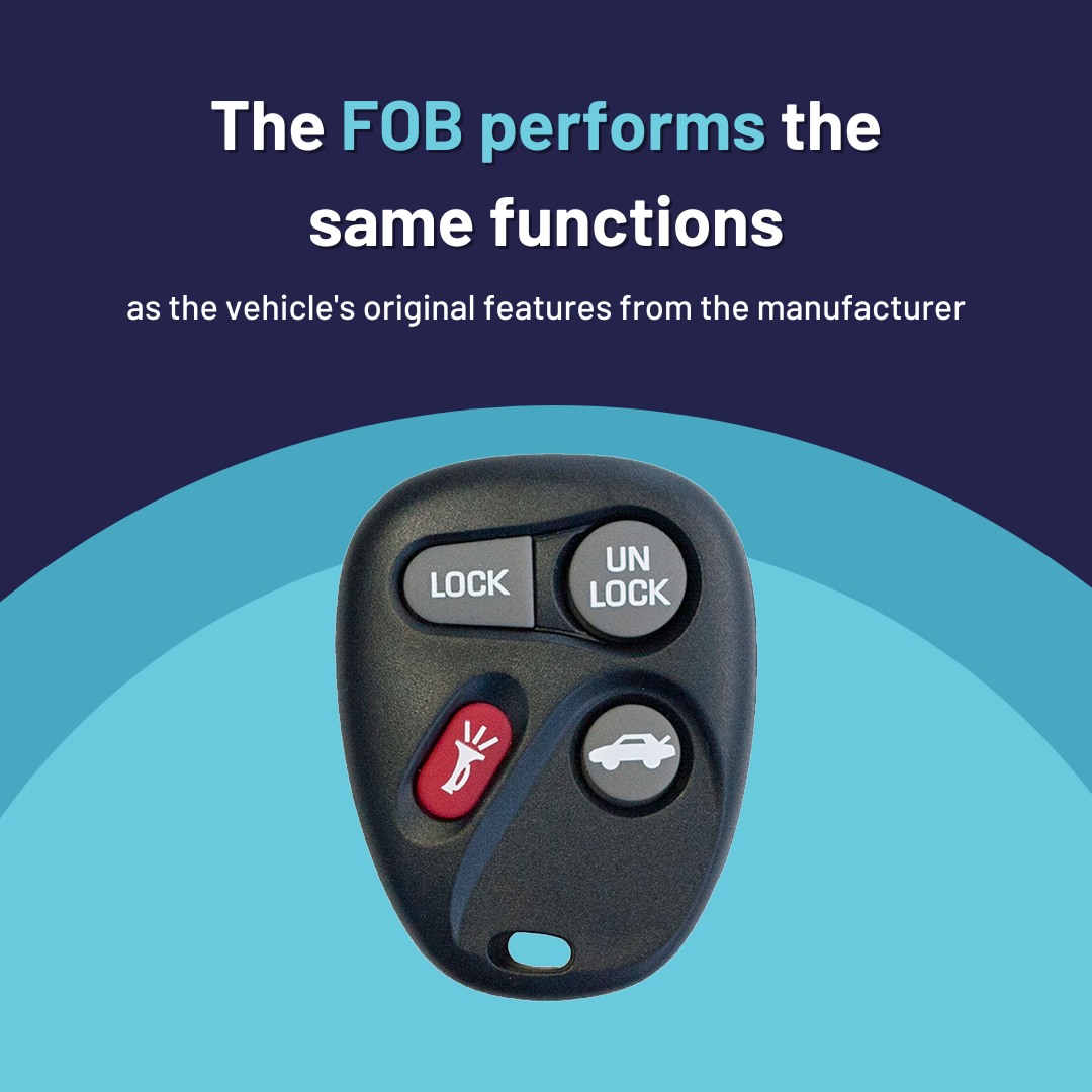 Ultimate Remote FOB Bundle with Programming Tool and Aftermarket 4 Button Remote FOB for Select Pontiac Vehicles (PONFOB-4B-592-K-UKB)