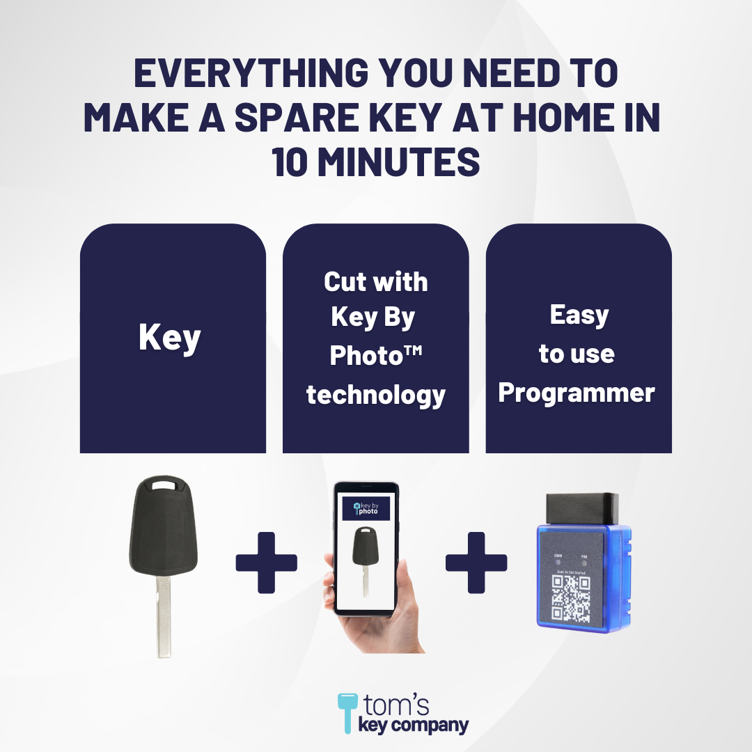 Ultimate Key Bundle with Programming Tool, Aftermarket Transponder Key and Key By Photo for Select Pontiac Vehicles (PONKEY-5PT-K-UKB)